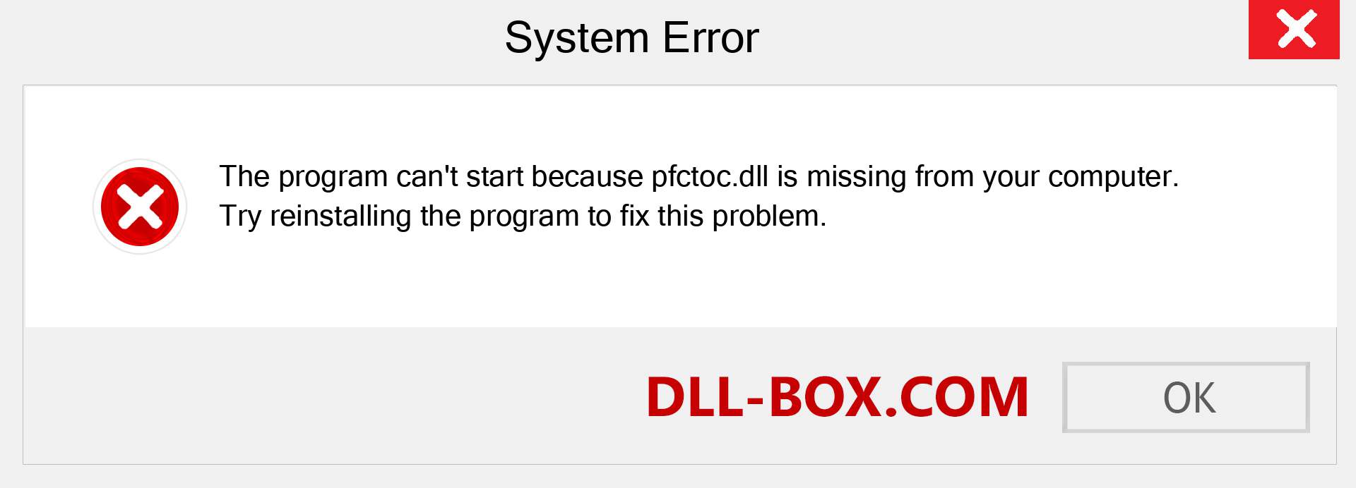  pfctoc.dll file is missing?. Download for Windows 7, 8, 10 - Fix  pfctoc dll Missing Error on Windows, photos, images